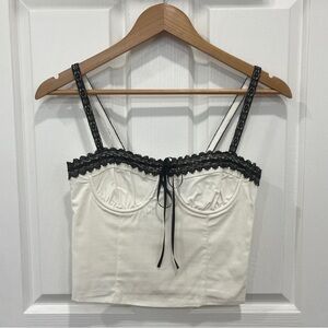 PacSun white corset top